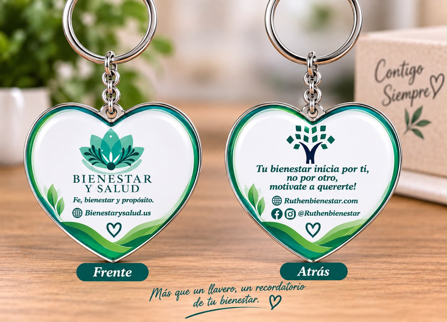 Souvenir llavero Bienestar y Salud